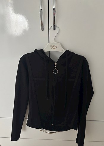 Kadın Siyah Fermuarlı Body Zinciri - Görsel 2