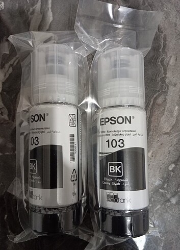 Epson 103 siyah orijinal mürekkep 