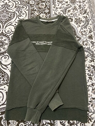 Yeşil sweatshirt erkek - Görsel 2