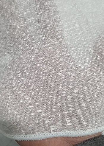 naturel rengi düz perde - Görsel 3