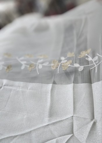 Beyaz Nakışlı Perde - Klasik Stil - Görsel 4