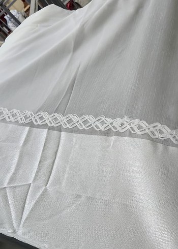 Beyaz Nakışlı Perde - Klasik Stil - Görsel 6