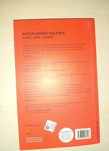 Avucunuzdaki kelebek ahmet şerif izgören