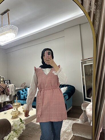 Tüvit kumaş tunik - Görsel 4