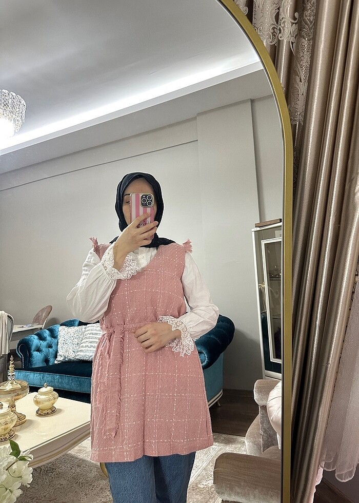 Tüvit kumaş tunik - Görsel 2