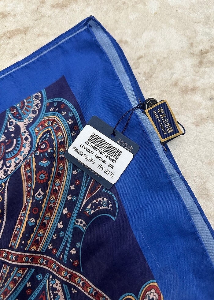 Levidor etnik desen şal - Görsel 3