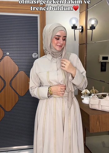 Bej Renkli etekli ikili takım - Görsel 3