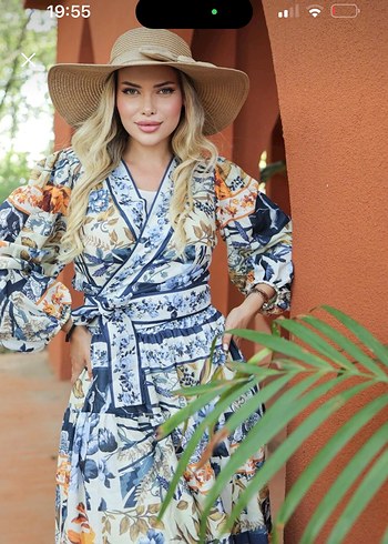 Çiçek Desenli ikili bohem takım - Görsel 4