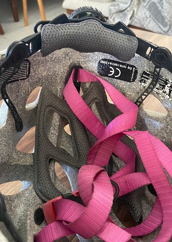 Pembe Biker Stil Bisiklet Kaskı - Görsel 6