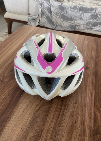 Pembe Biker Stil Bisiklet Kaskı - Görsel 2