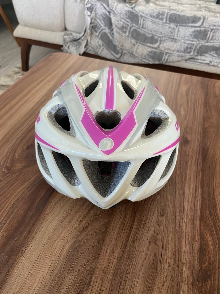 Pembe Biker Stil Bisiklet Kaskı - Görsel 2