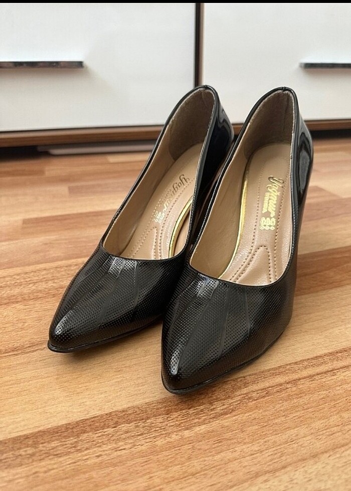 Siyah abiye topuklu ayakkabı - Görsel 2