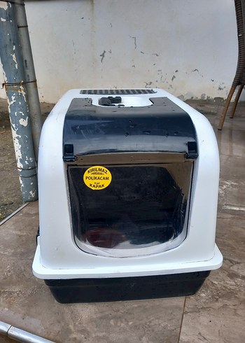 Kediler için kapaklı taşıma ve tuvalet kutusu - Görsel 4