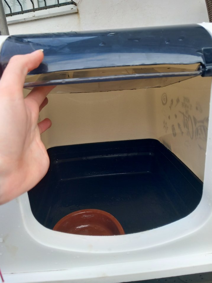 Kediler için kapaklı taşıma ve tuvalet kutusu - Görsel 3