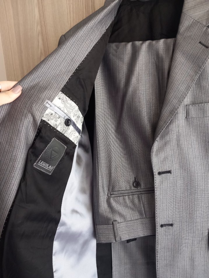 Gri Erkek Ofis Takım Elbise - Görsel 2