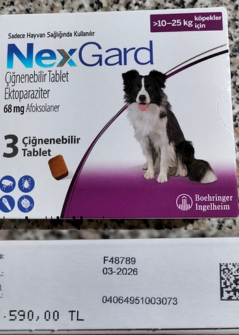 NexGard Çiğnenebilir Köpek 10/25