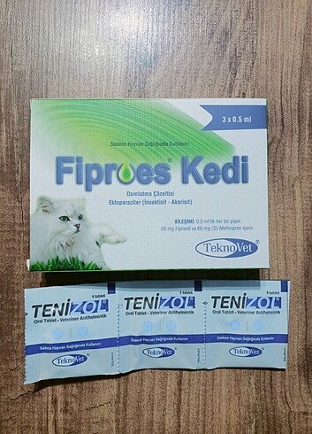 Fibreos tenizol iç dış kedi