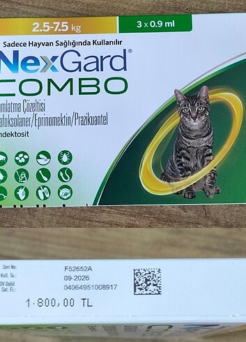 Kedi iç dış nexgard 