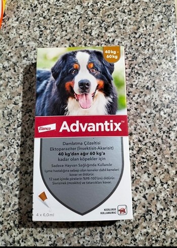 Advantix 40-60 kg Köpek dış damla