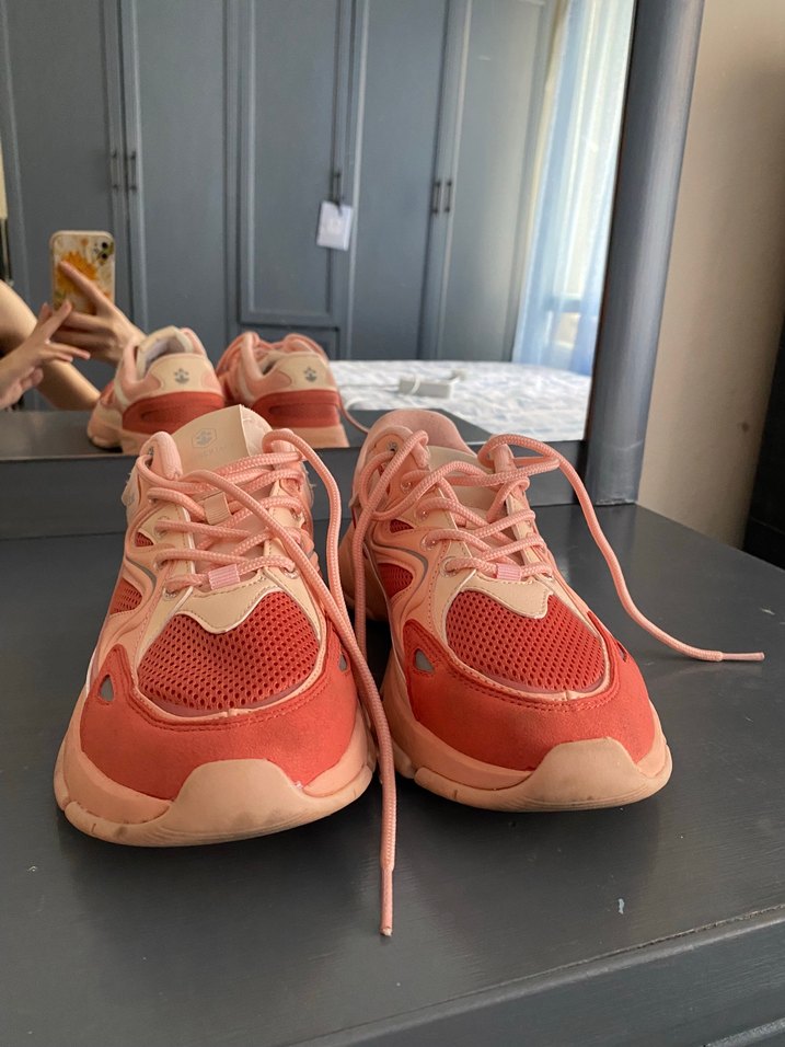 Pembe Bağcıklı Kadın Spor Ayakkabı lumberjack - Görsel 4