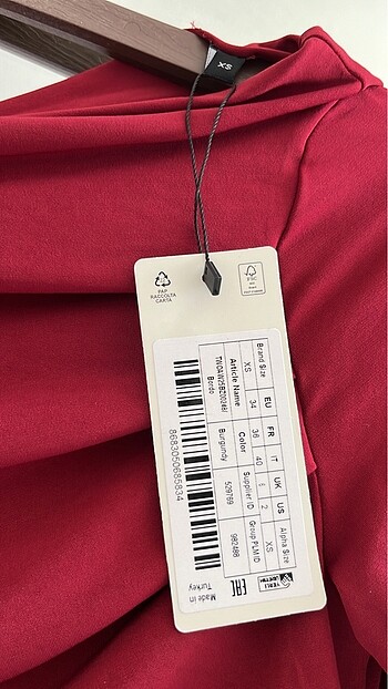 xs Beden Drape detaylı bluz