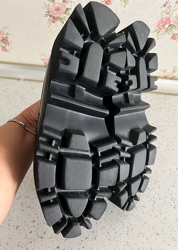 Hot Wheels Parlak Siyah Platform Topuklu Loafer