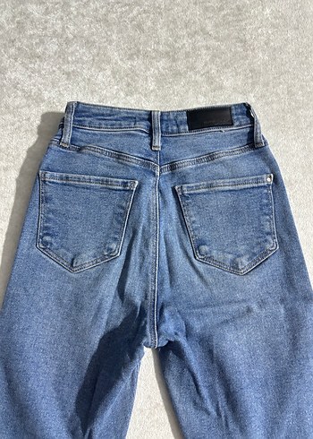 Kadın Mavi  Denim Pantolon - Görsel 5