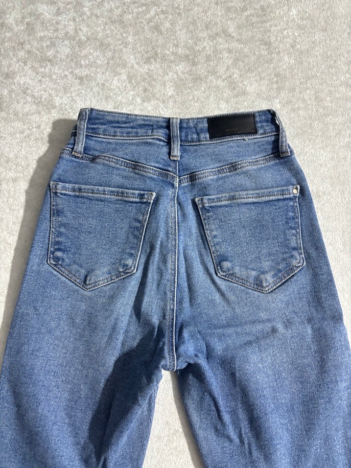 Kadın Mavi  Denim Pantolon - Görsel 5