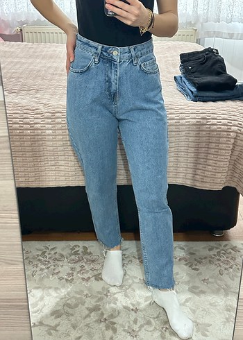 Mavi Midi Denim Kadın Jean Pantolon - Görsel 2