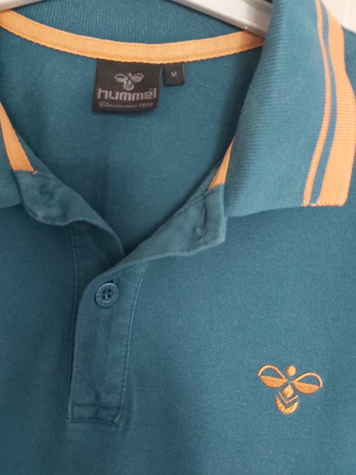 Mavi Düğmeli Erkek Polo Tişört - Görsel 3