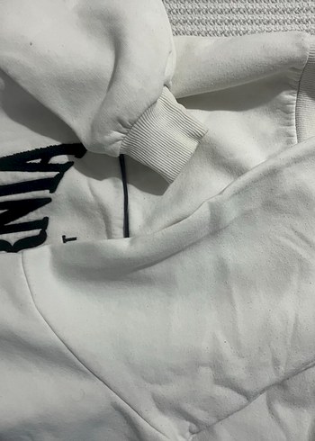 Beyaz Baskılı Sweatshirt - Görsel 3