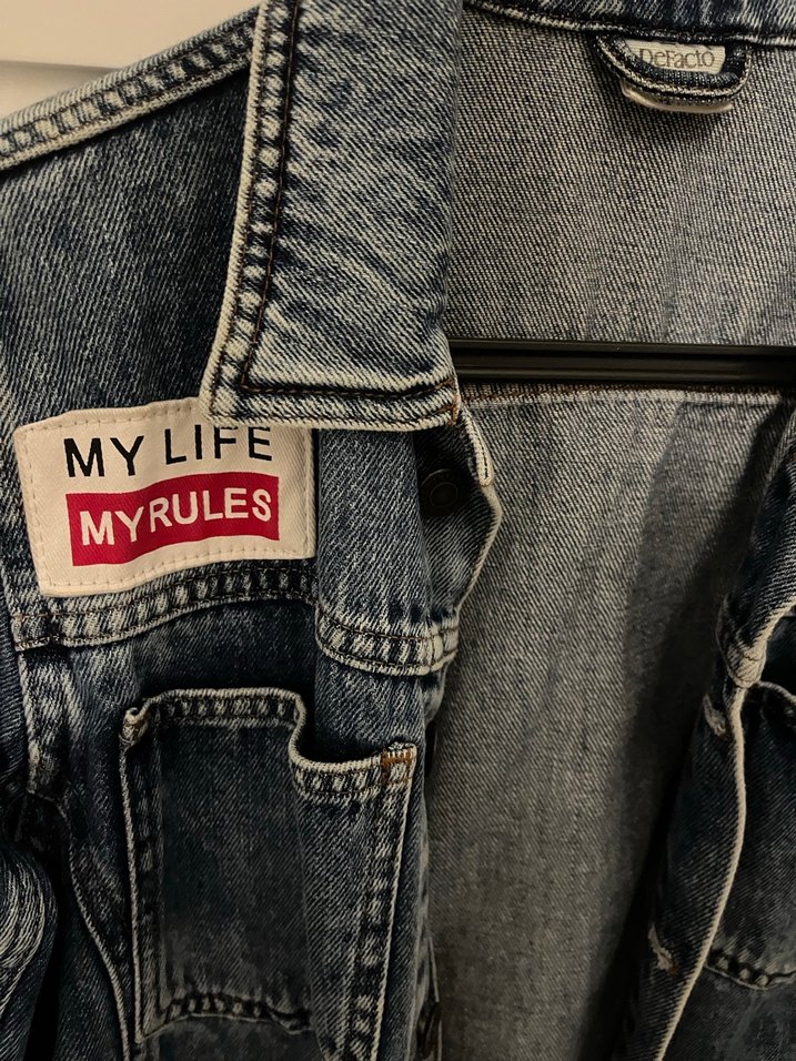 Mavi Denim Baskılı Ceket - Görsel 2