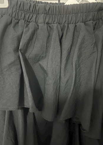 Beyaz Mini Fırfırlı Etek - Görsel 3