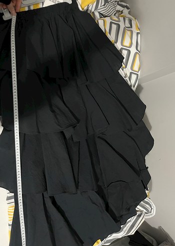 Beyaz Mini Fırfırlı Etek - Görsel 7