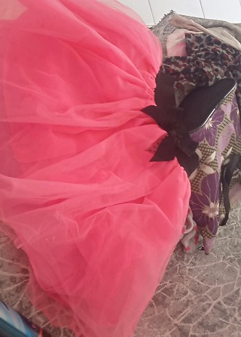 Pembe Drapeli Gotik Kız Eteği