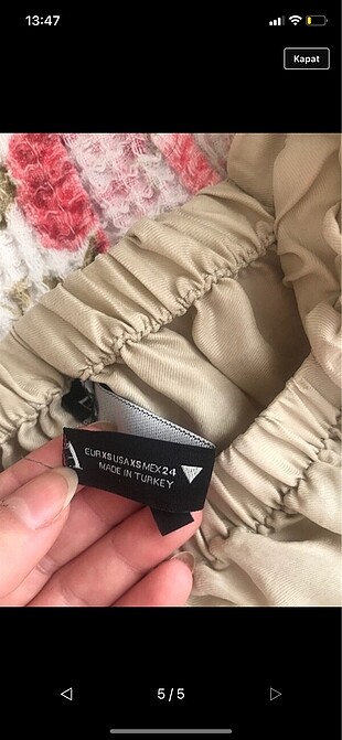 xs Beden Zara crop top
