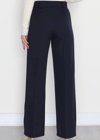 Kadın Lacivert Kumaş Pantolon - Görsel 2
