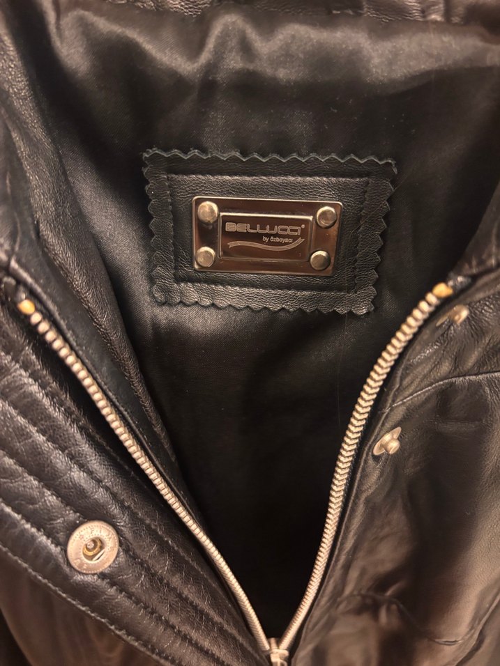 Vintage deri ceket - Görsel 2