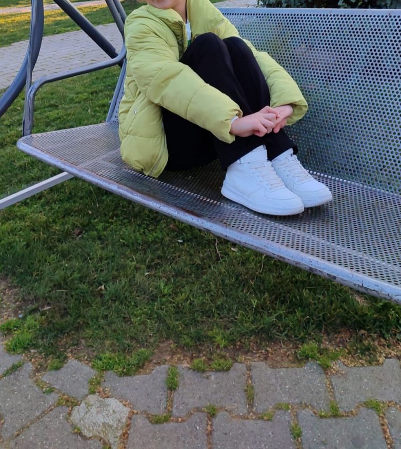 yeşil fıstık yeşili Mini Kısa Kesim Kışlık Kadın Mont - Görsel 3