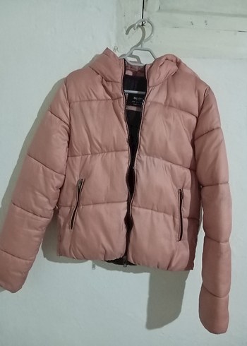 Pembe Kadın Midi Kışlık Mont - Görsel 3