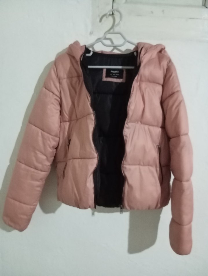 Pembe Kadın Midi Kışlık Mont - Görsel 4