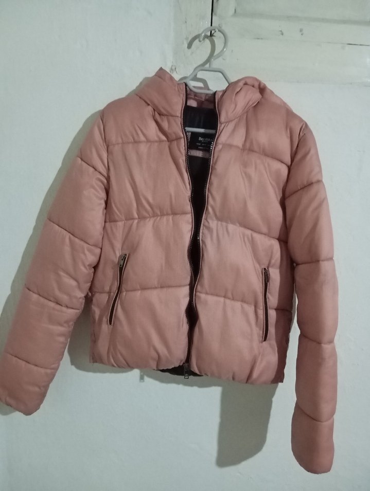 Pembe Kadın Midi Kışlık Mont - Görsel 3