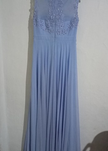 Uzun bebe mavisi abiye elbise 50- 52 kiloda giydim kalıbı dar - Görsel 5