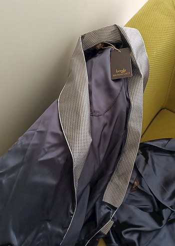 Saten Gri Uzun Kollu Erkek Pijama Takımı - Görsel 4