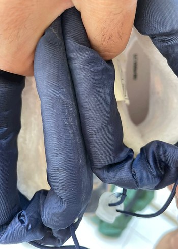 26 Beden Mavi Bağcıklı Erkek Çocuk Yağmur Çizmesi
