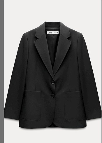 Zara Siyah Klasik Blazer Ceket