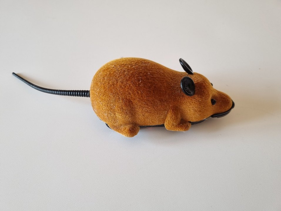 Kahverengi Pilli Fare Oyuncak - Görsel 2