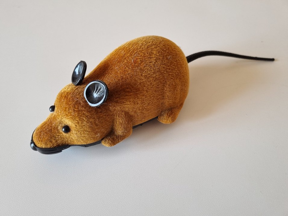 Kahverengi Pilli Fare Oyuncak - Görsel 3