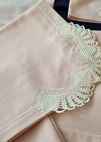 Diğer 23 Parça Pembe Vintage Mutfak Örtüsü Takımı