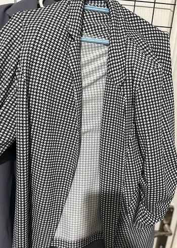 Düğmeli Siyah Kadın Blazer